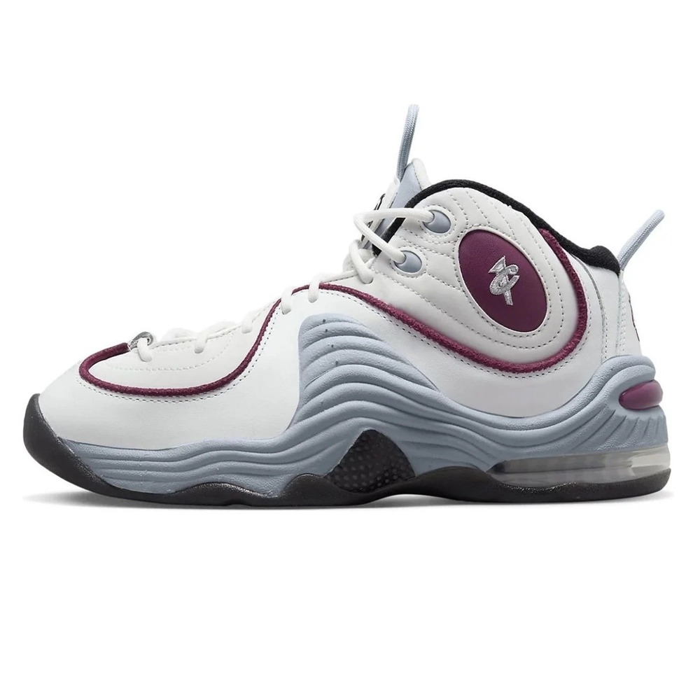 NIKE AIR PENNY 2 Mens Size 5.5 Basketball Shoes White/Grey DV1163 100 NEW